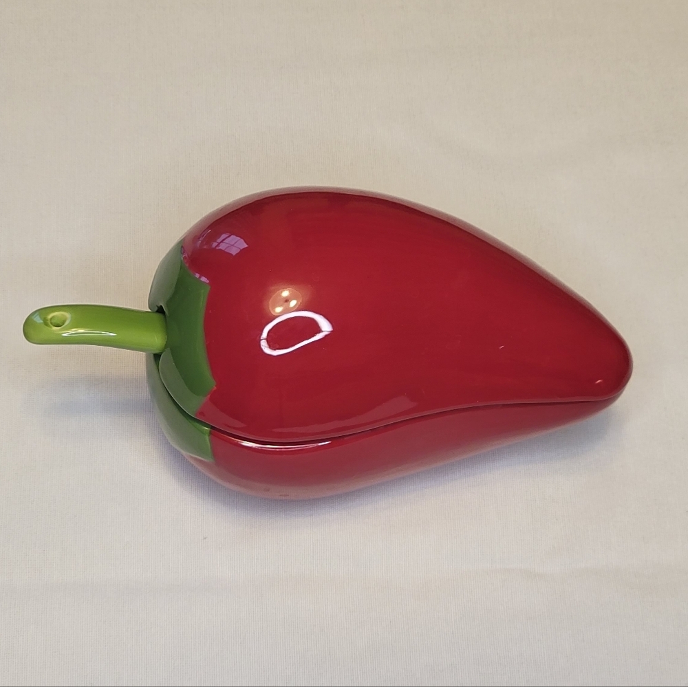 Croton Red and Green Strawberry Decor Accent